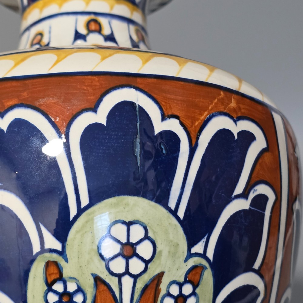 Frederick / Charlotte Rhead Bursley Ware “Bagdad” Art Deco Vase 1920s – 31cm View VIII
