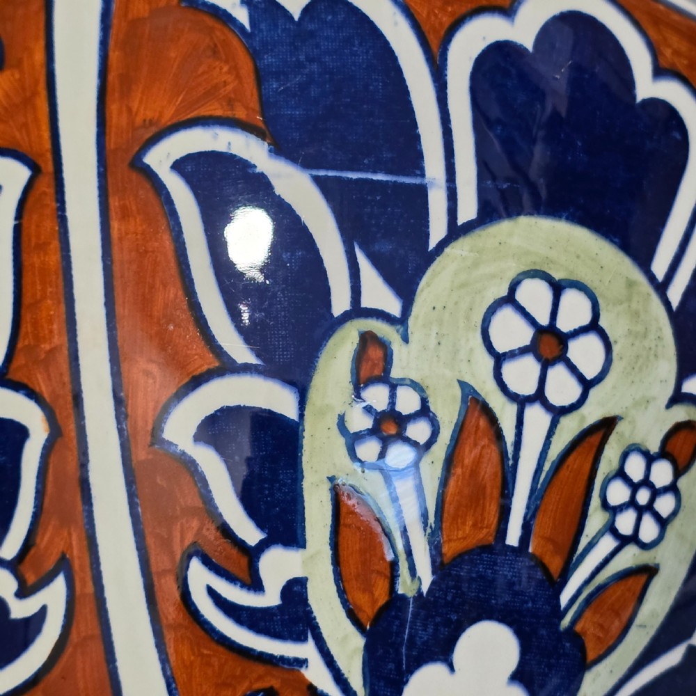 Frederick / Charlotte Rhead Bursley Ware “Bagdad” Art Deco Vase 1920s – 31cm View IX