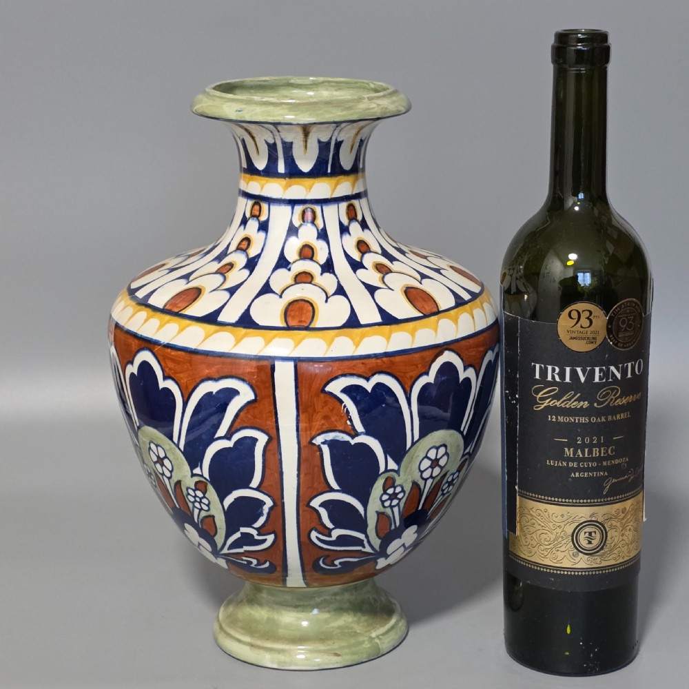Frederick / Charlotte Rhead Bursley Ware “Bagdad” Art Deco Vase 1920s – 31cm View XI
