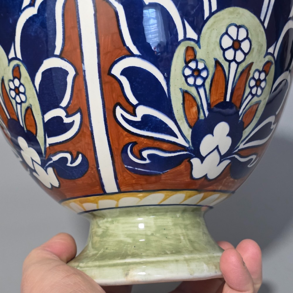 Frederick / Charlotte Rhead Bursley Ware “Bagdad” Art Deco Vase 1920s – 31cm View XIII