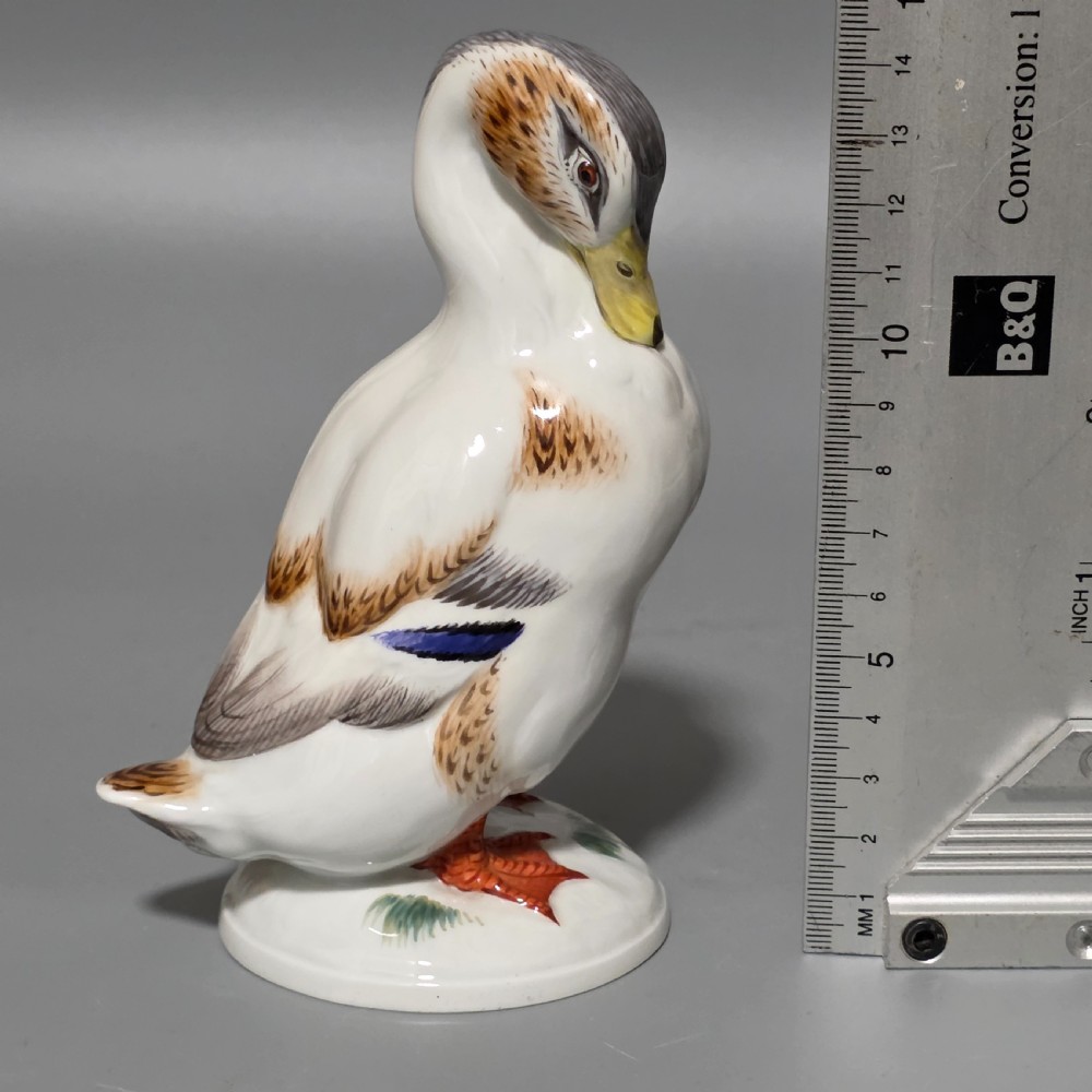 Exquisite Large Meissen Vintage Duck 14.4cm View X