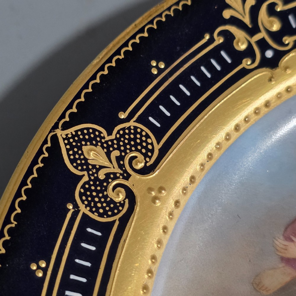 Superb 19thc Vienna Handpainted Plate signed F.Kohl View III
