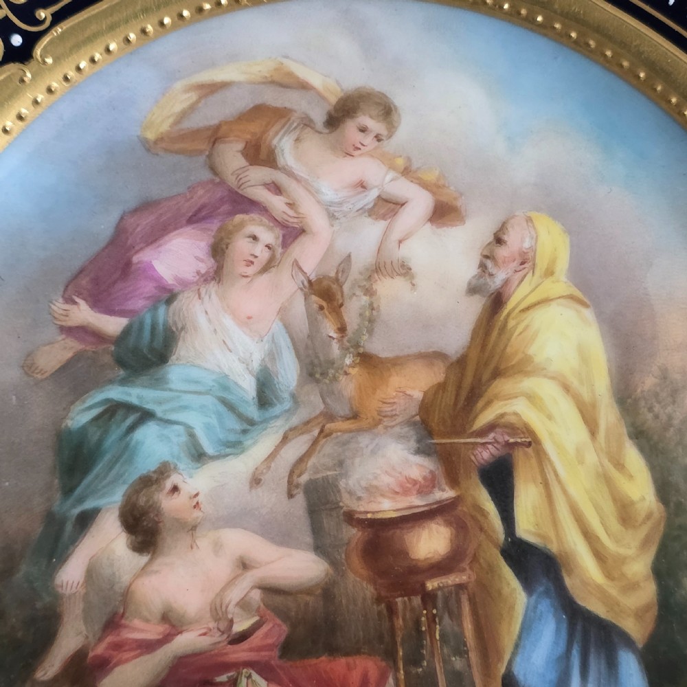 Superb 19thc Vienna Handpainted Plate signed F.Kohl View VIII