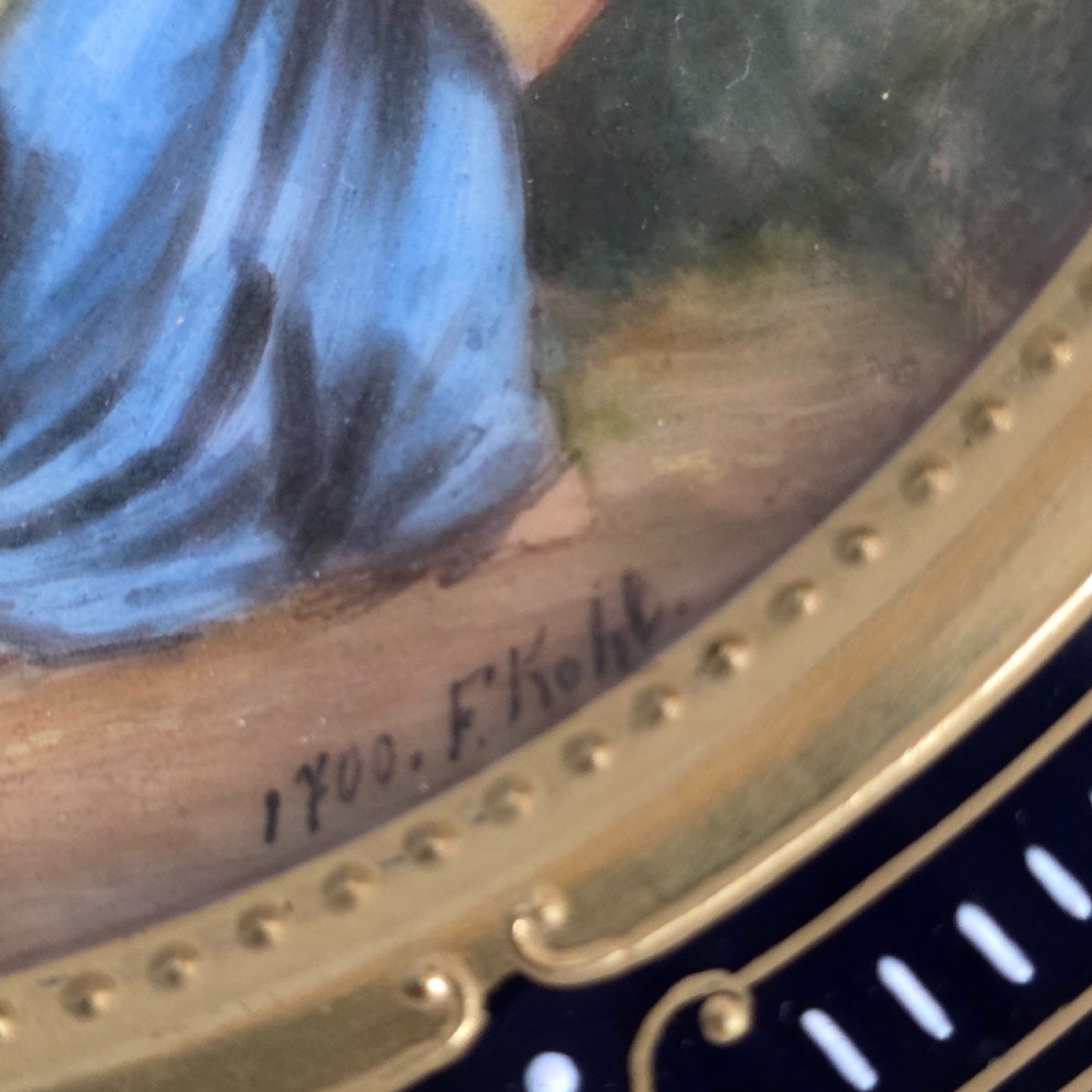 Superb 19thc Vienna Handpainted Plate signed F.Kohl View X