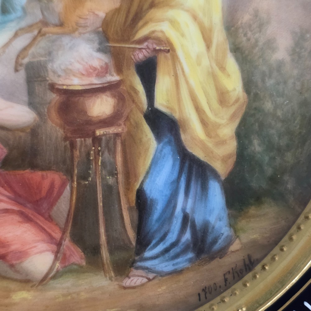 Superb 19thc Vienna Handpainted Plate signed F.Kohl View XV