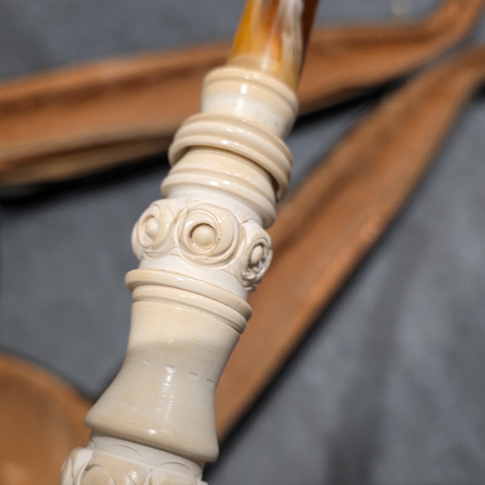 Exceptional 40.5cm Long Vintage Meerschaum Pipe of a Turk View IX