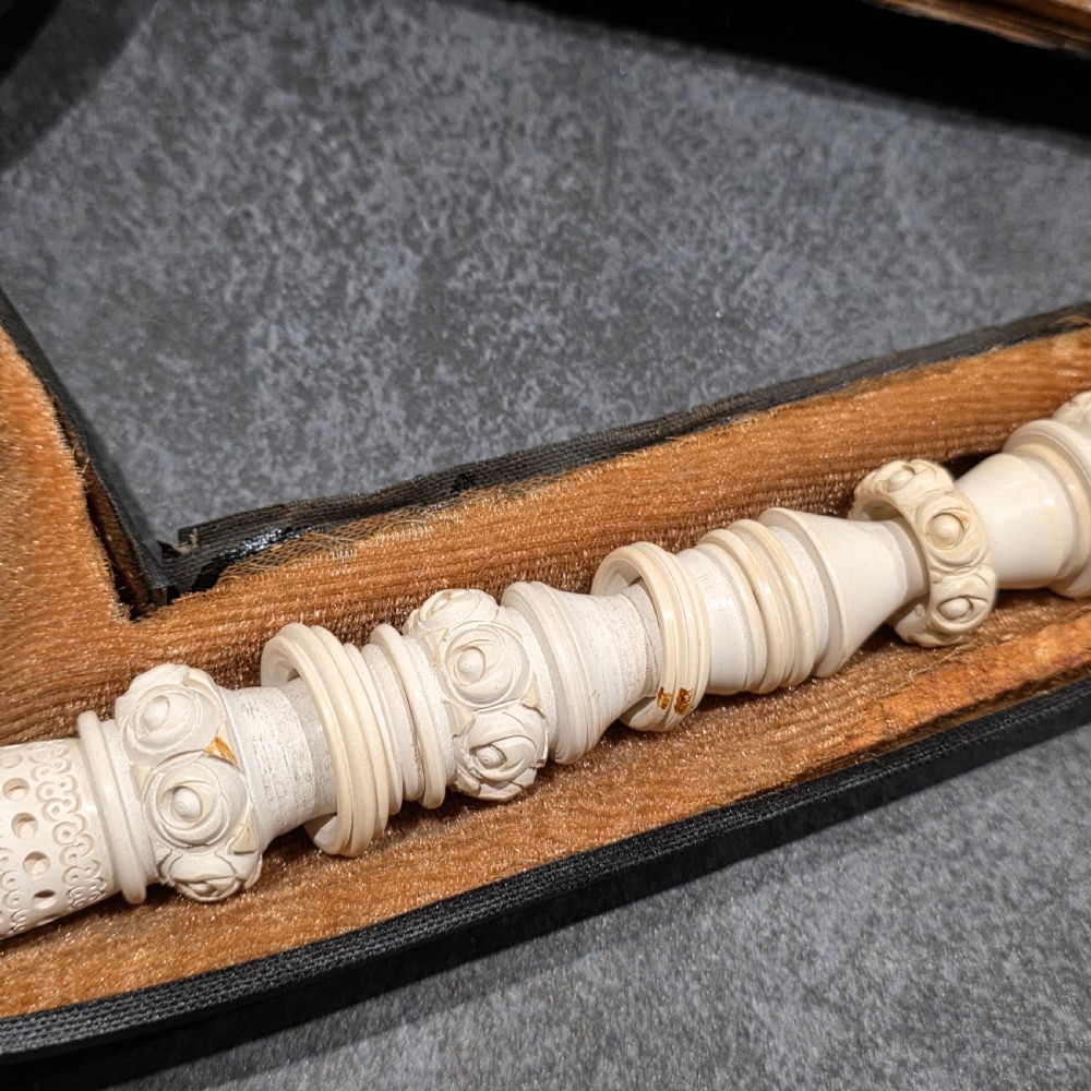 Exceptional 40.5cm Long Vintage Meerschaum Pipe of a Turk View XI