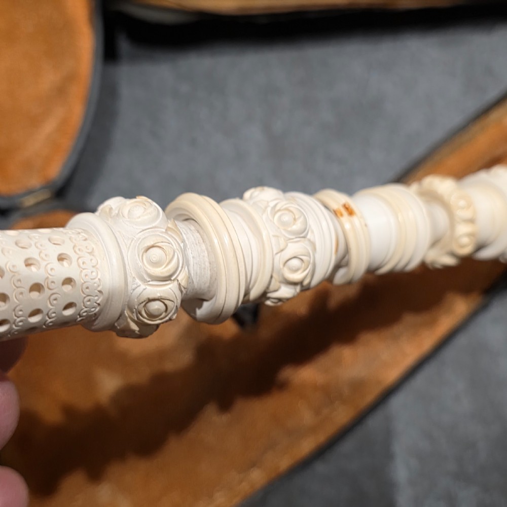 Exceptional 40.5cm Long Vintage Meerschaum Pipe of a Turk View XII