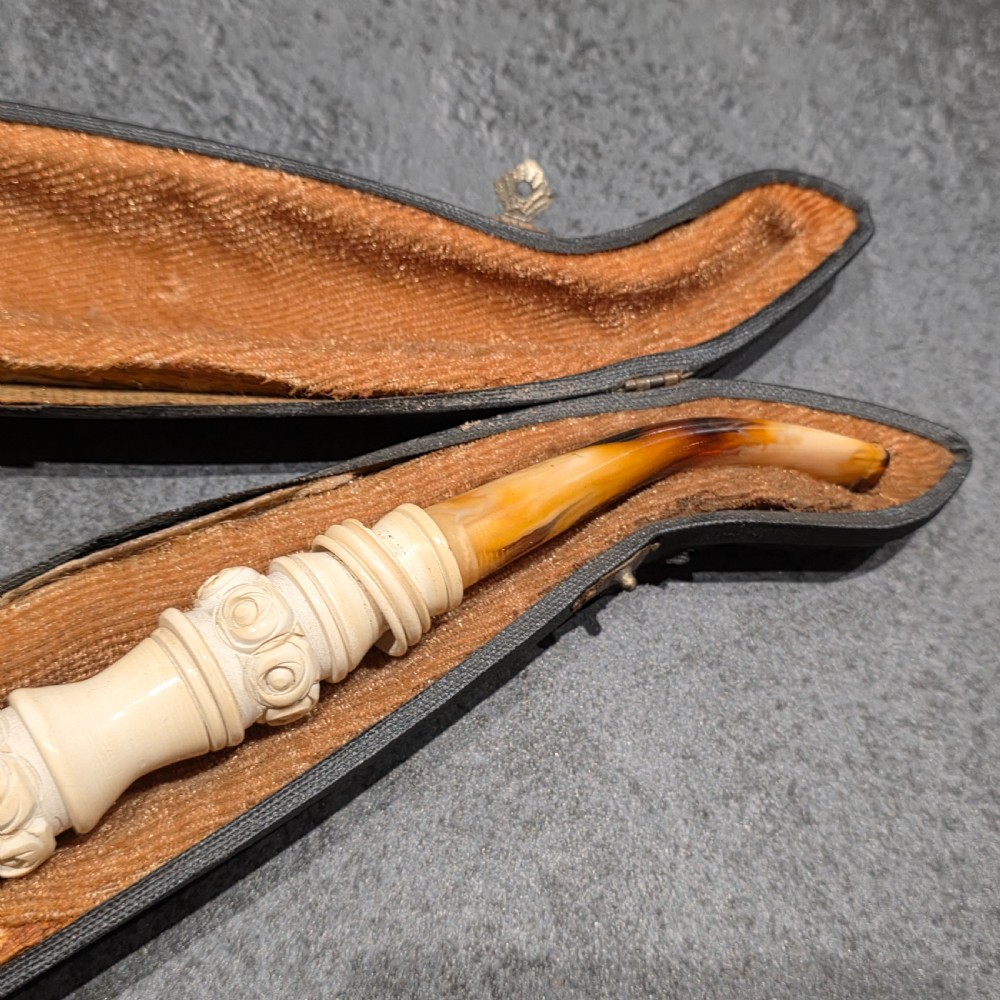 Exceptional 40.5cm Long Vintage Meerschaum Pipe of a Turk View XIV