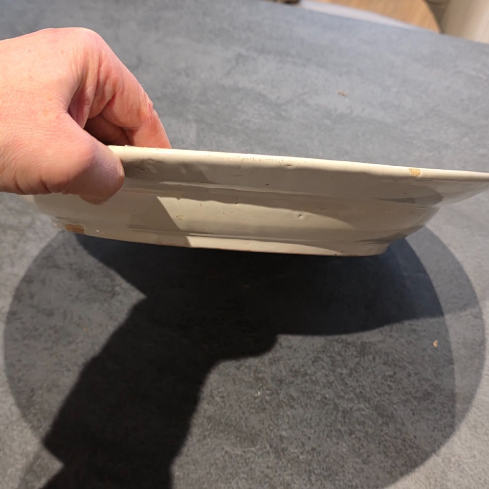 Fine 40cm Continental Faience Charger/Bowl – Late 18thc - Old Christies label View IX