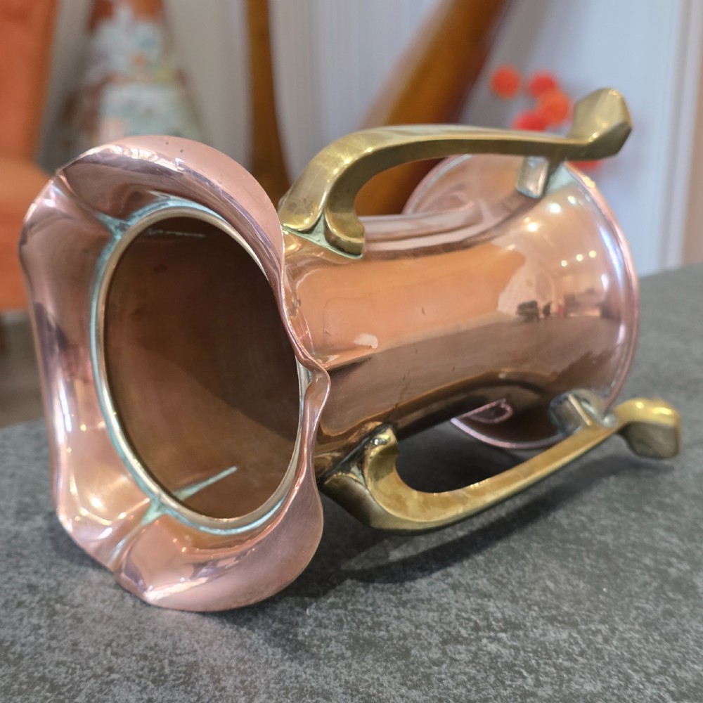 Stylish Arts & Crafts Copper Vase - Fisher Strand View VII