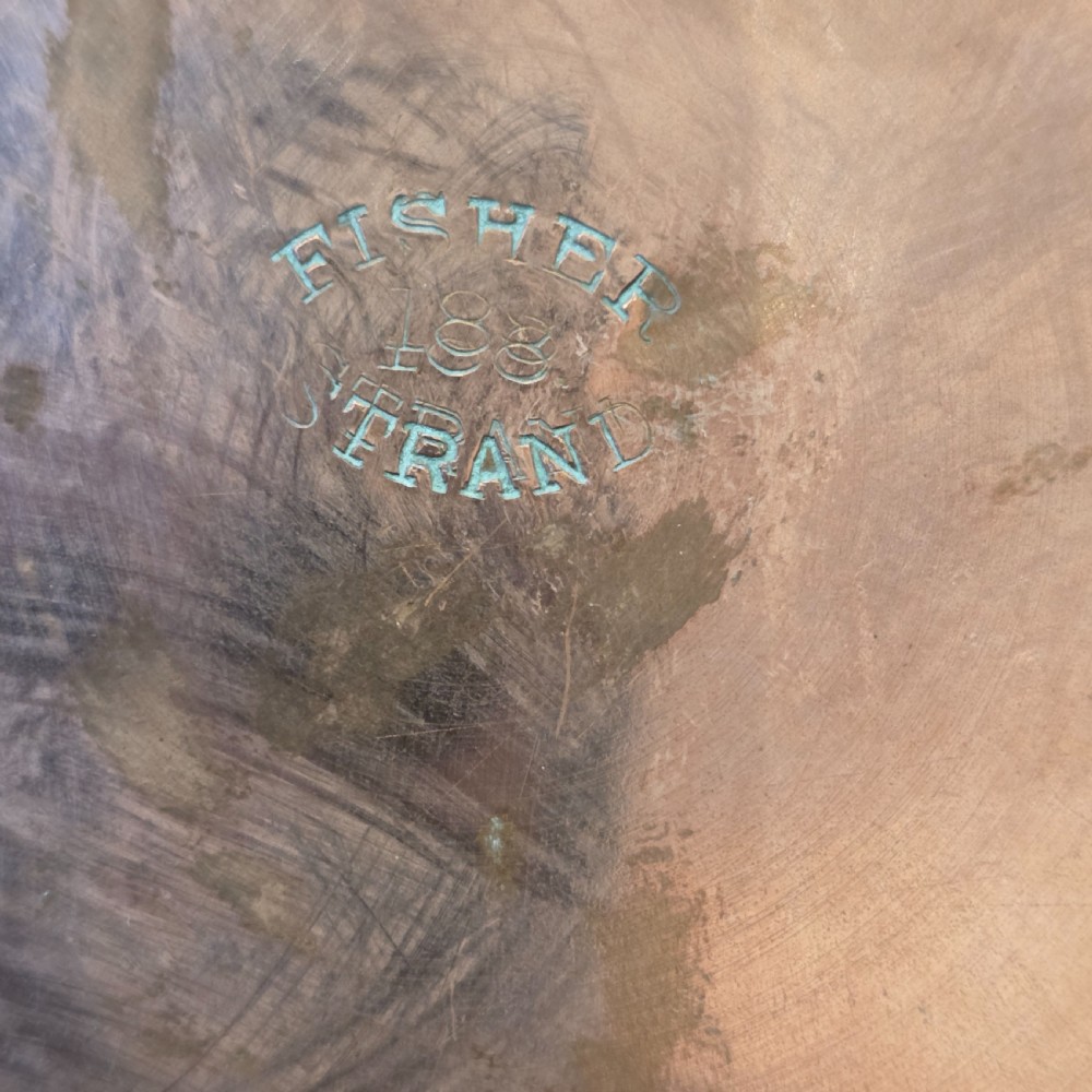 Stylish Arts & Crafts Copper Vase - Fisher Strand View X