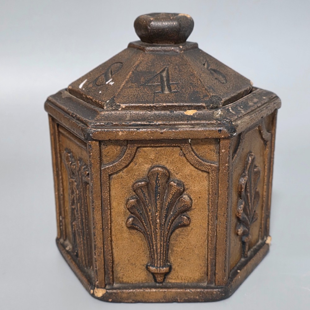 Incredibly Rare Unusual Masonic Carved Stone Box and Cover Dated 1845 View VIII