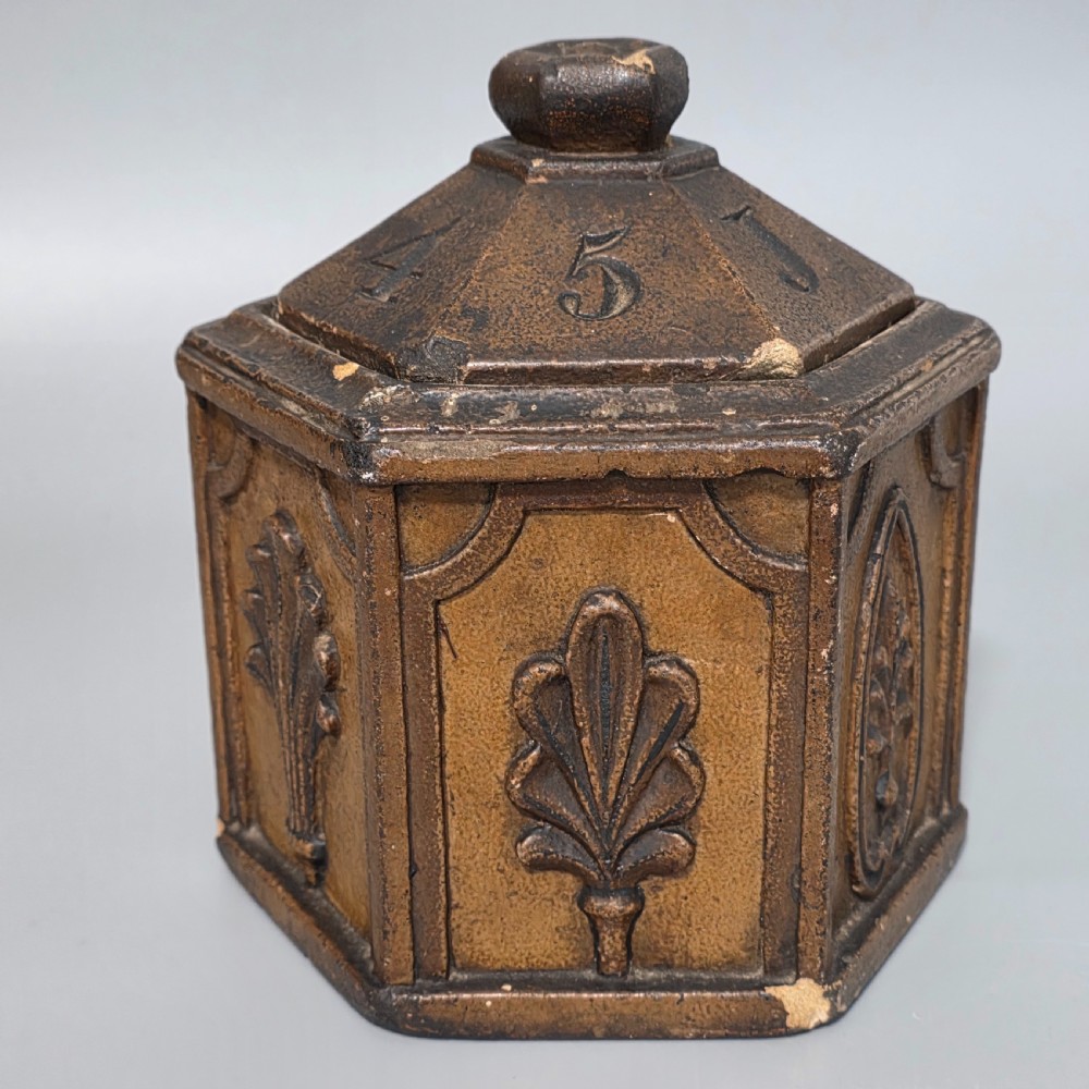 Incredibly Rare Unusual Masonic Carved Stone Box and Cover Dated 1845 View XV