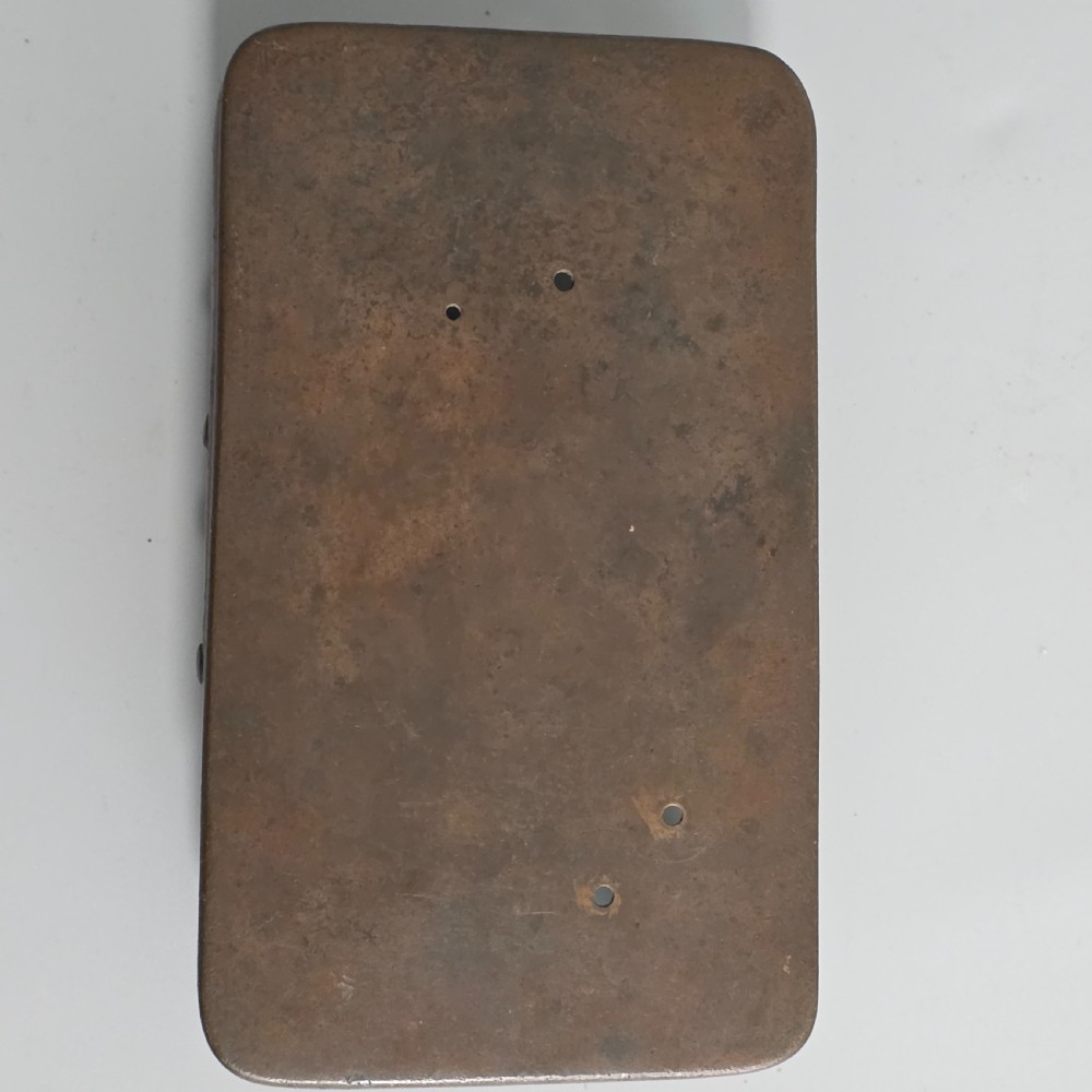 Fine Quality Early 19th Century Chinese Footed Bronze Base 21cm x 12cm  x 6.5cm View X