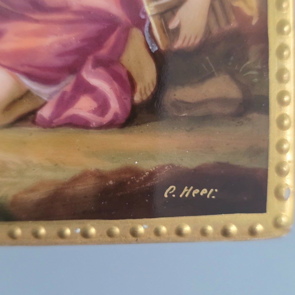 Exquisite 19th Century Royal Vienna Porcelain Tea Caddy. View IX