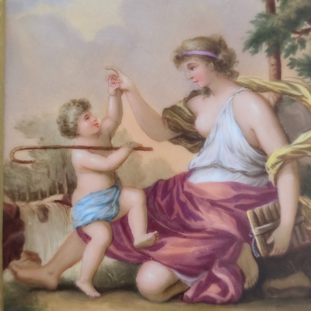Exquisite 19th Century Royal Vienna Porcelain Tea Caddy. View XI