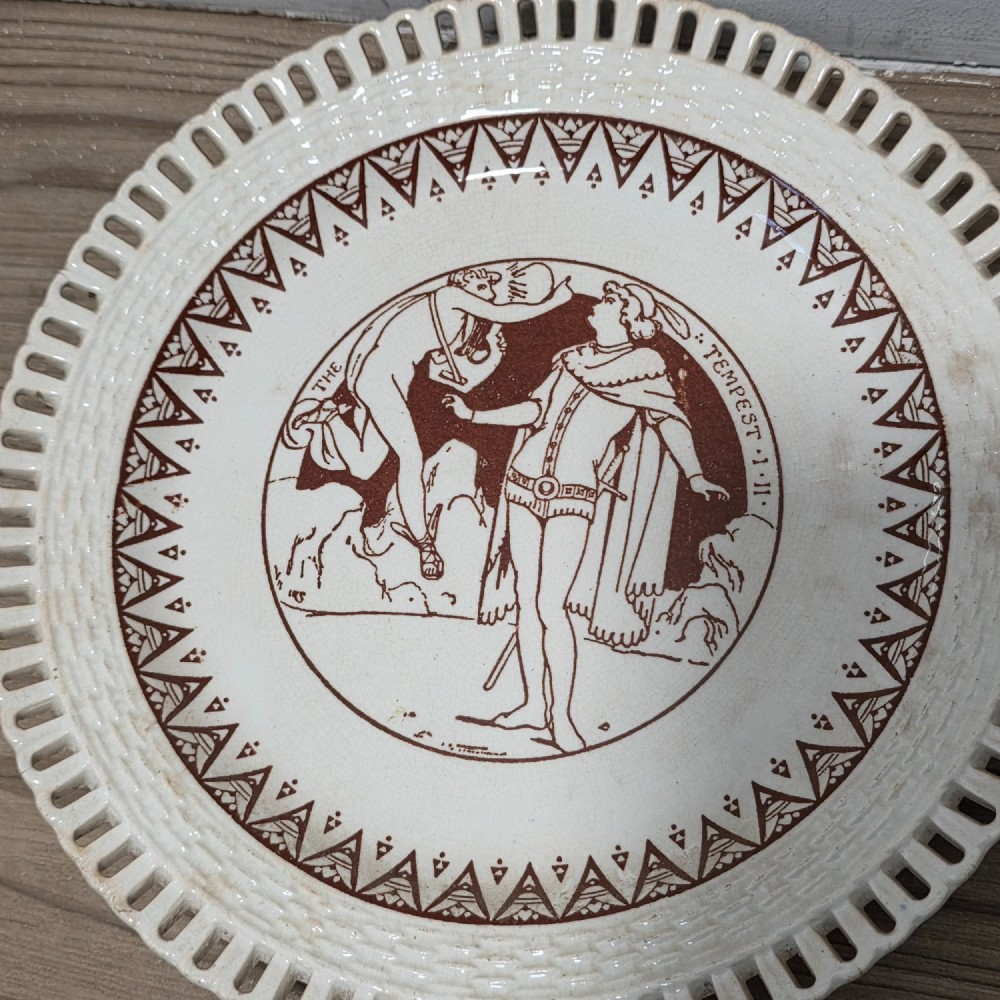 Rare Set of 8 Minton Shakespeare Plates c.1874 – John Moyr Smith – Aesthetic Movement View VI