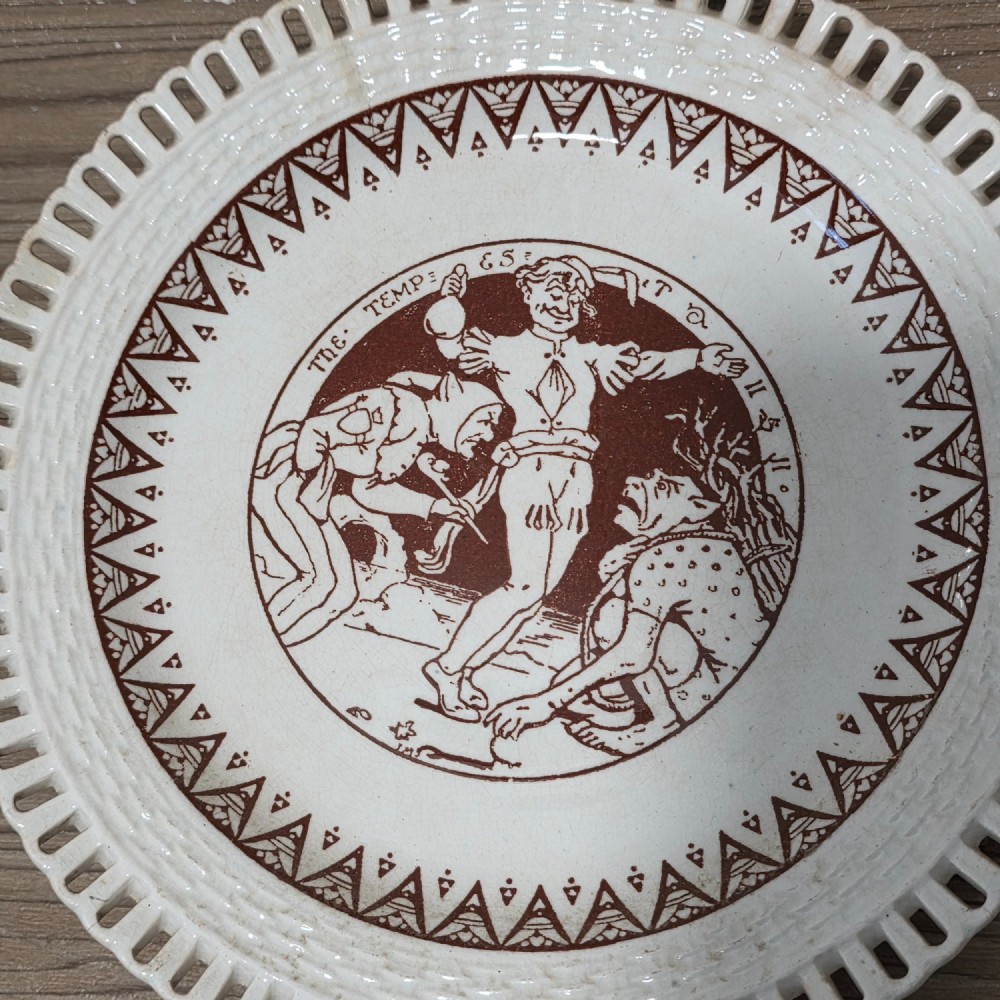 Rare Set of 8 Minton Shakespeare Plates c.1874 – John Moyr Smith – Aesthetic Movement View VII