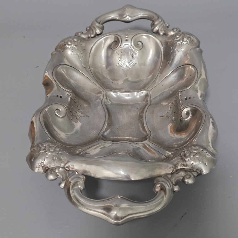 Fine Quality 19thc Polish Solid Silver Bread Basket 31.5cm View III