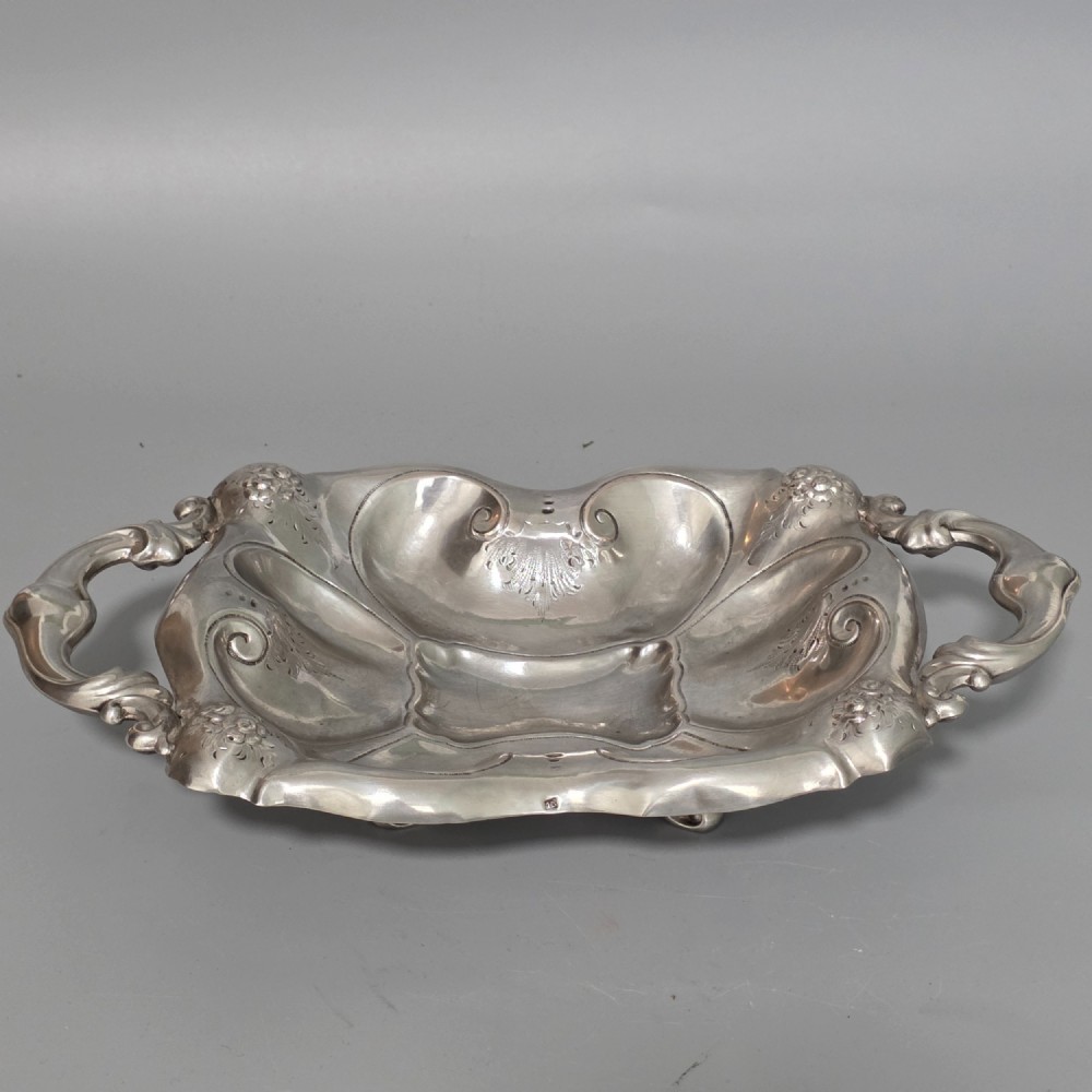 Fine Quality 19thc Polish Solid Silver Bread Basket 31.5cm View IV