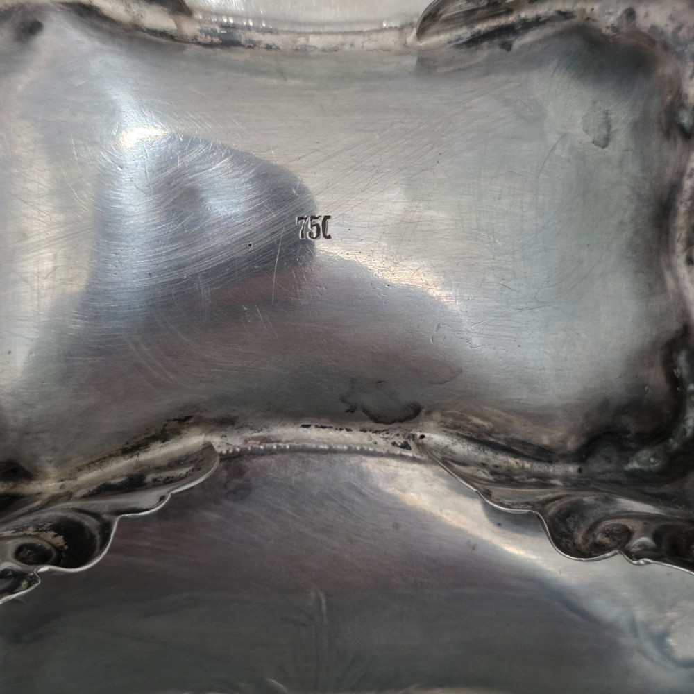 Fine Quality 19thc Polish Solid Silver Bread Basket 31.5cm View VIII