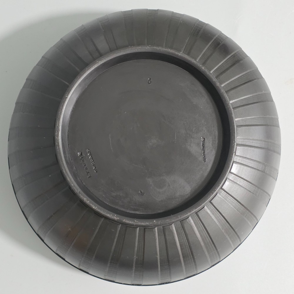 Large Antique Wedgwood Etruria Basalt Bowl 22cm View IV