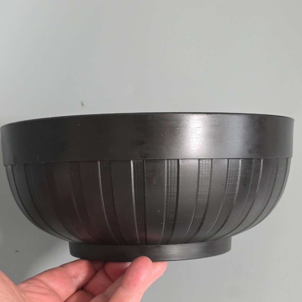 Large Antique Wedgwood Etruria Basalt Bowl 22cm View X