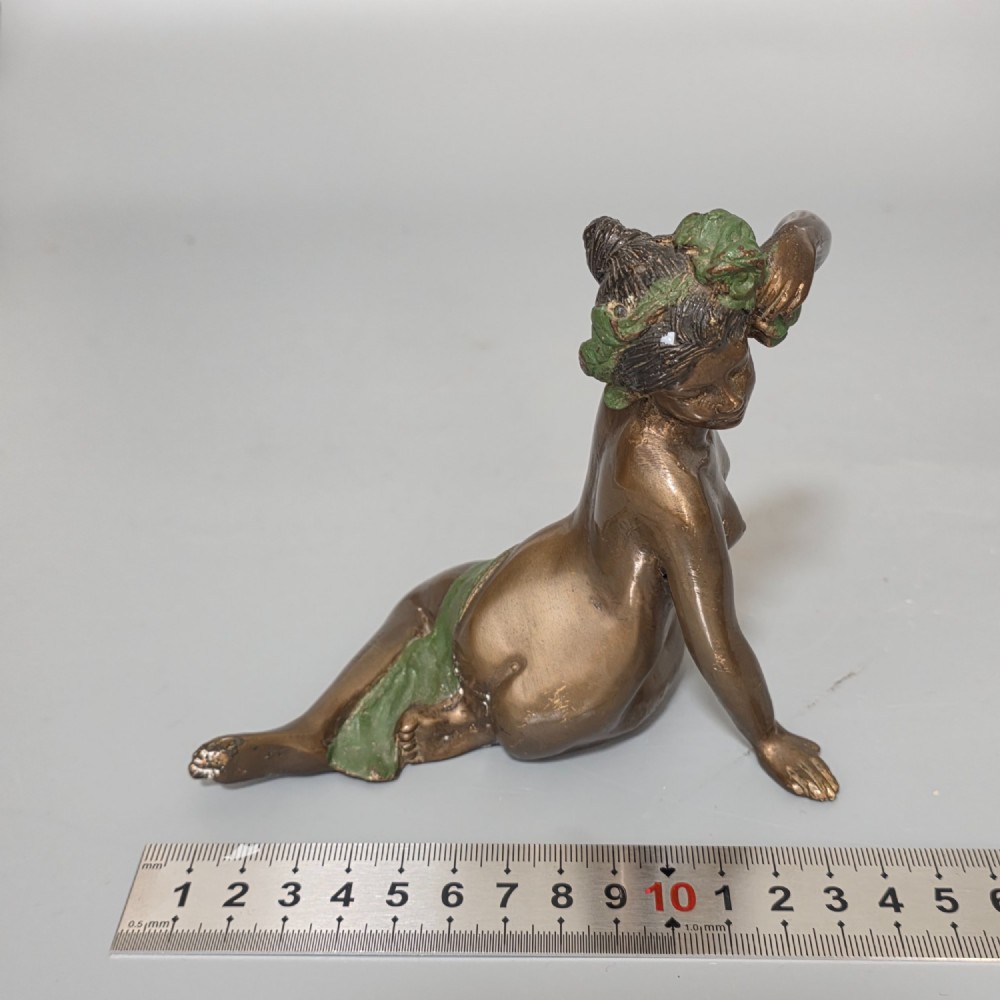 Bronze Sculpture of a seated nude lady in the style of Jean Gautherin c1880 View VIII