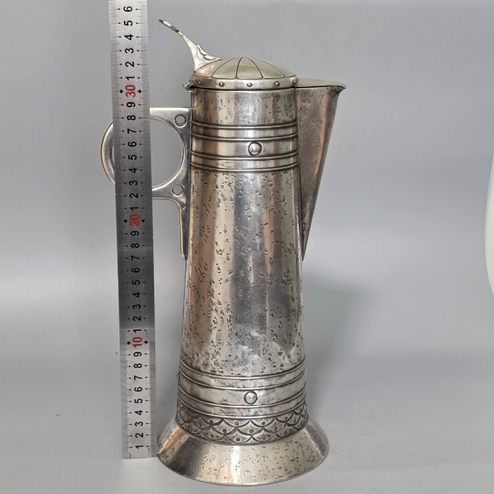 Large WMF Secessionist Silver Plated Flagon 35.5cm View IV