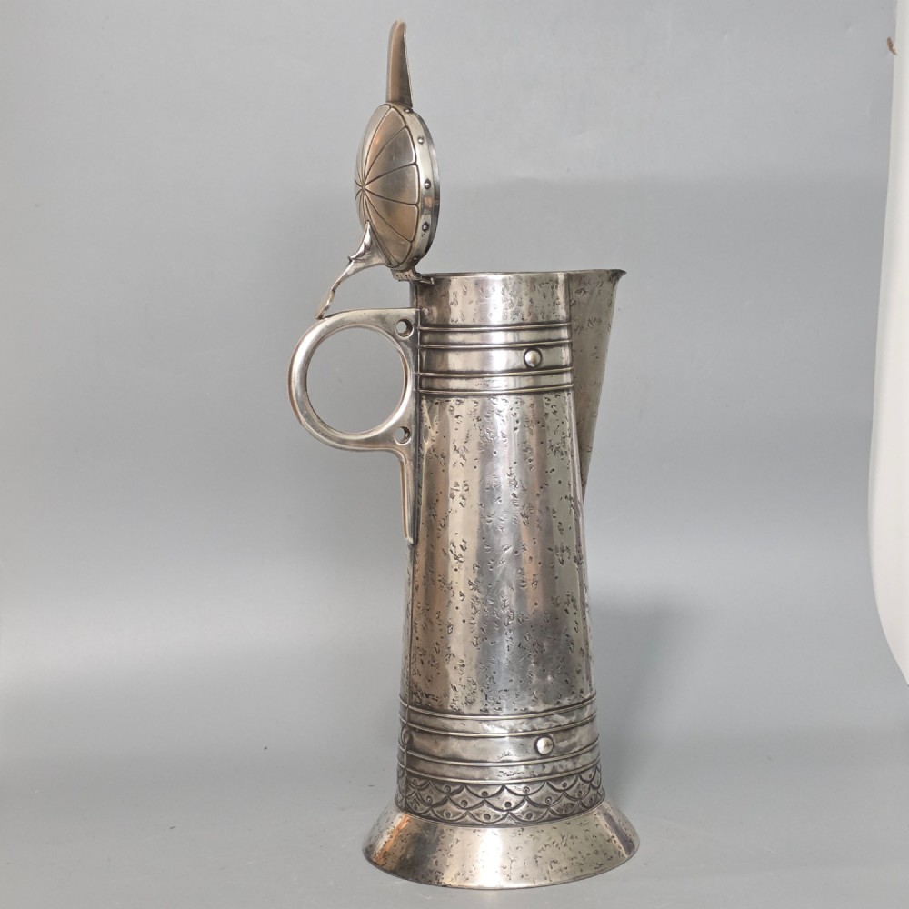Large WMF Secessionist Silver Plated Flagon 35.5cm View V