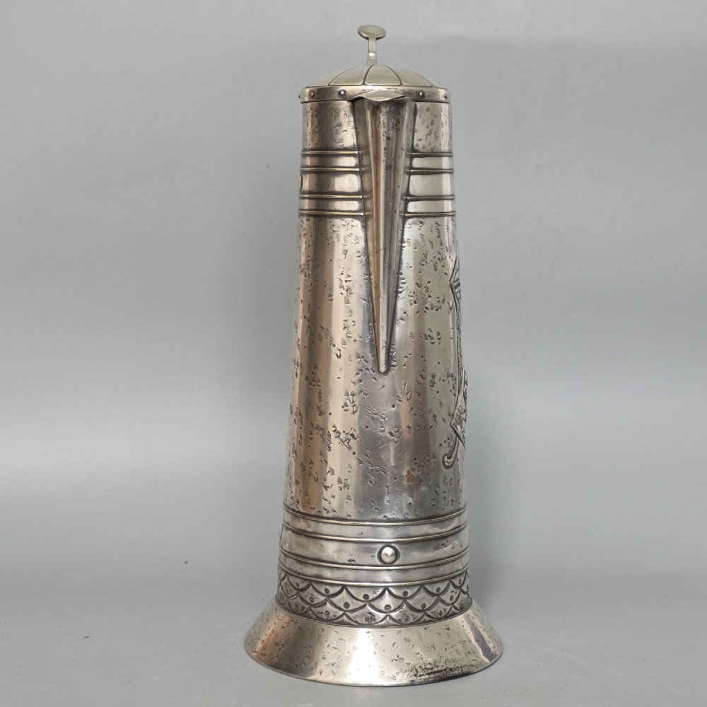 Large WMF Secessionist Silver Plated Flagon 35.5cm View VI