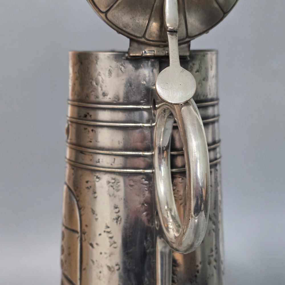 Large WMF Secessionist Silver Plated Flagon 35.5cm View XIII