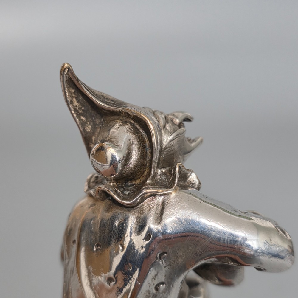 Antique Pair of Silvered Bronze Dancing Musicians – Signed “Callot”, after Émile Coriolan Hippolyte Guillemin View VI