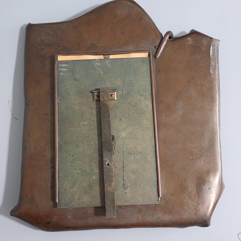 Exceptional Arts & Crafts Bronzed & Copper Frame, Dragonfly, Lobster & Lizard 32cm c1910 View VIII