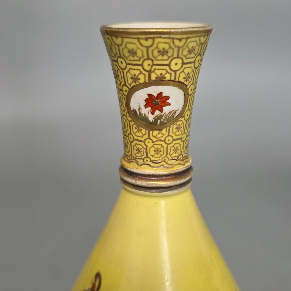 Early 19th Century Chinoiserie Porcelain Vase c.1820 – Staffordshire Interest – Hand Painted Antique Vase View VII