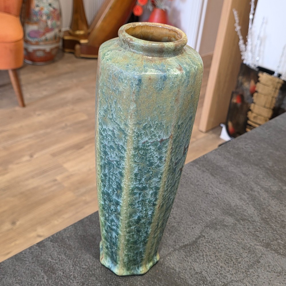 Pierrefonds, France Large Crystalline Vase, Circa 1900 35cm View IV