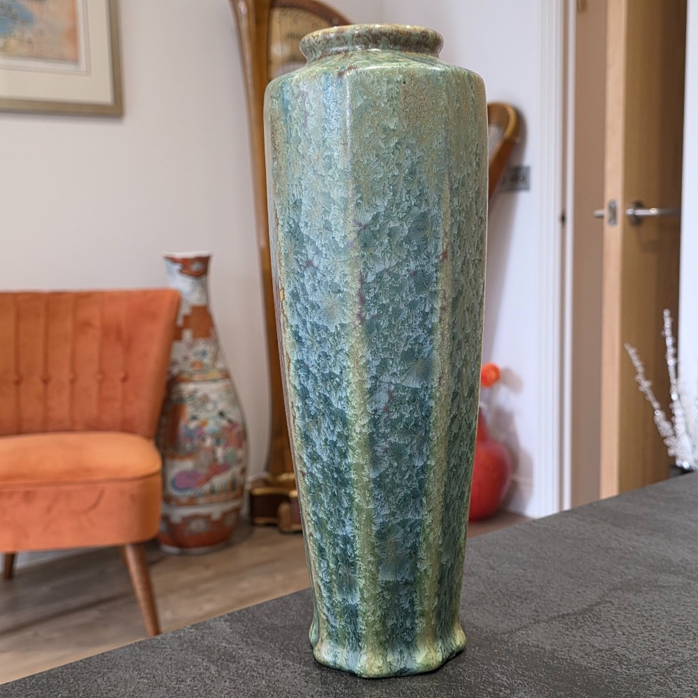 Pierrefonds, France Large Crystalline Vase, Circa 1900 35cm View VI