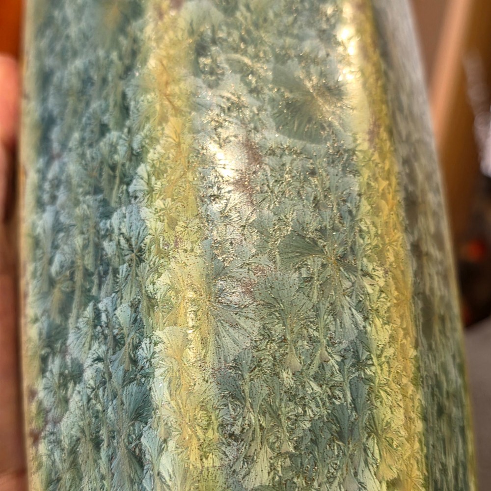 Pierrefonds, France Large Crystalline Vase, Circa 1900 35cm View VII