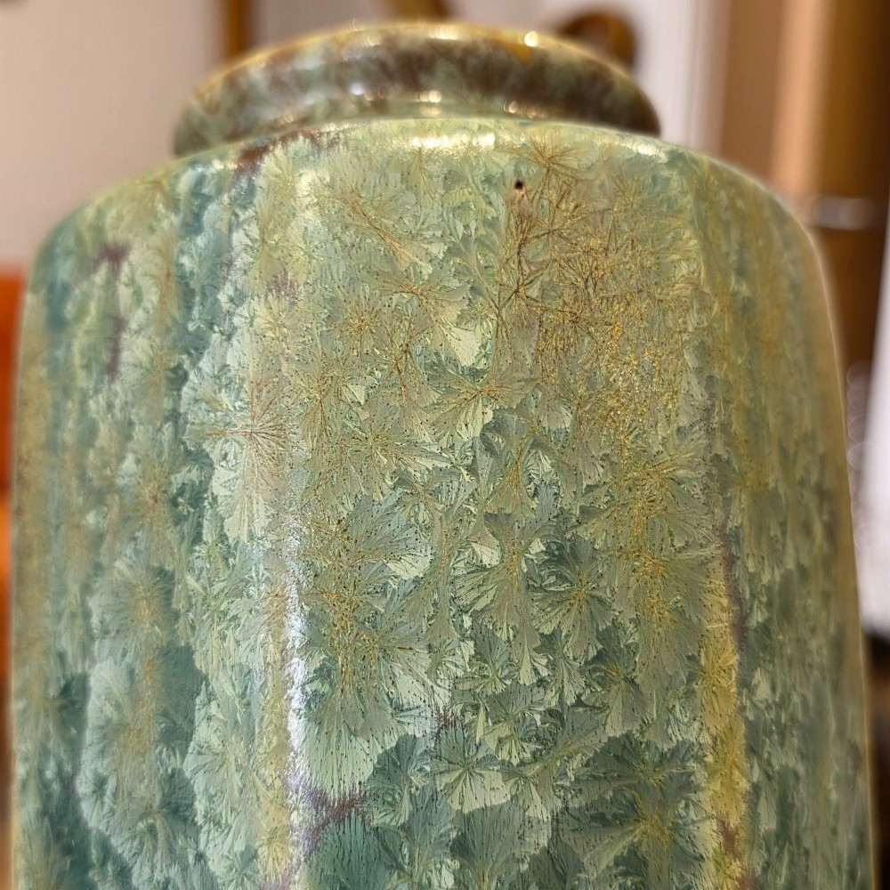 Pierrefonds, France Large Crystalline Vase, Circa 1900 35cm View VIII
