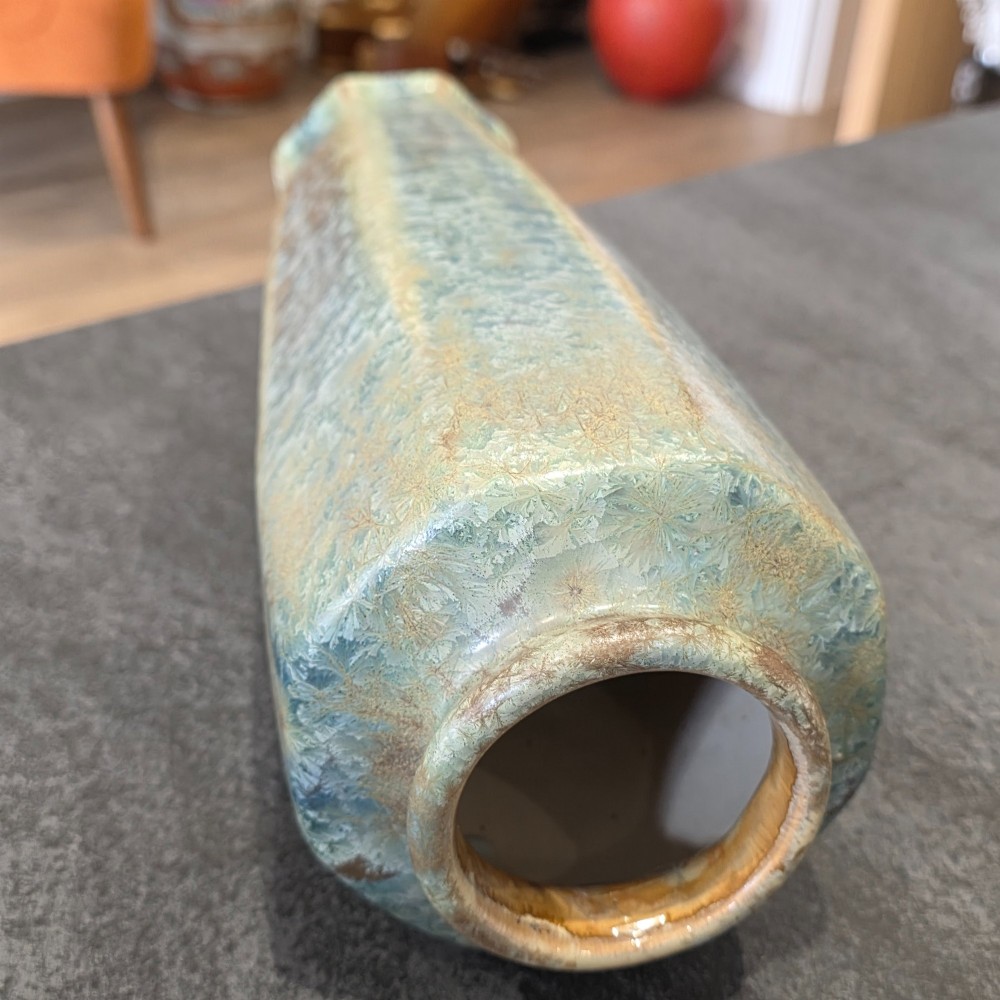 Pierrefonds, France Large Crystalline Vase, Circa 1900 35cm View XI