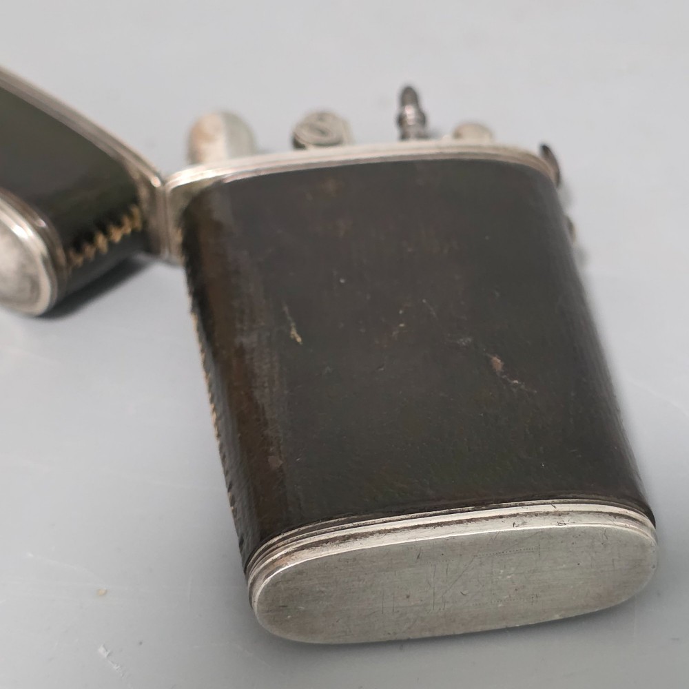 c.1780-1810 Antique Gentleman’s Vest Pocket Necessaire Travel Companion Set – Silver & Leather – Rare (Almost)Complete Example View V