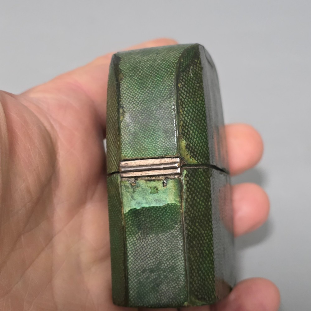 Antique 1700s French Shagreen Etui, Nécessaire, Scent Bottles, Scissors, Stylus View XII