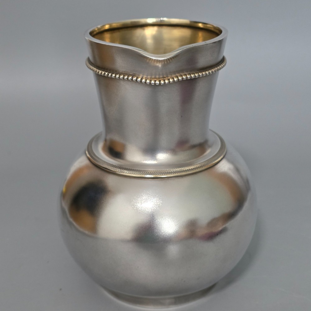 Large Elkington Water Pitcher Antique Victorian Silver Plate c1890 View VIII