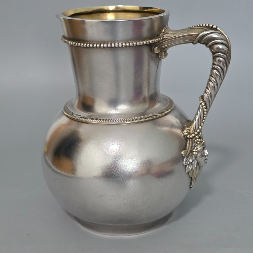Large Elkington Water Pitcher Antique Victorian Silver Plate c1890 View XI