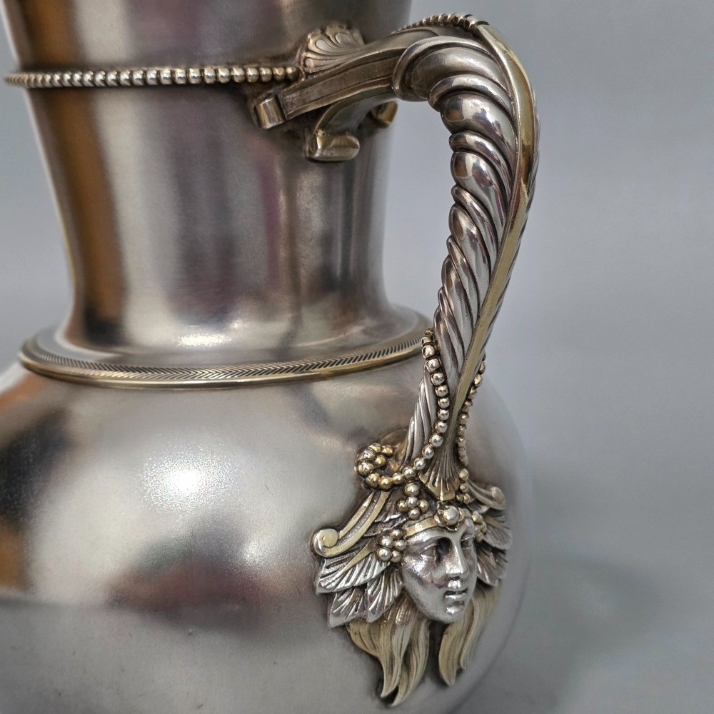 Large Elkington Water Pitcher Antique Victorian Silver Plate c1890 View XIII