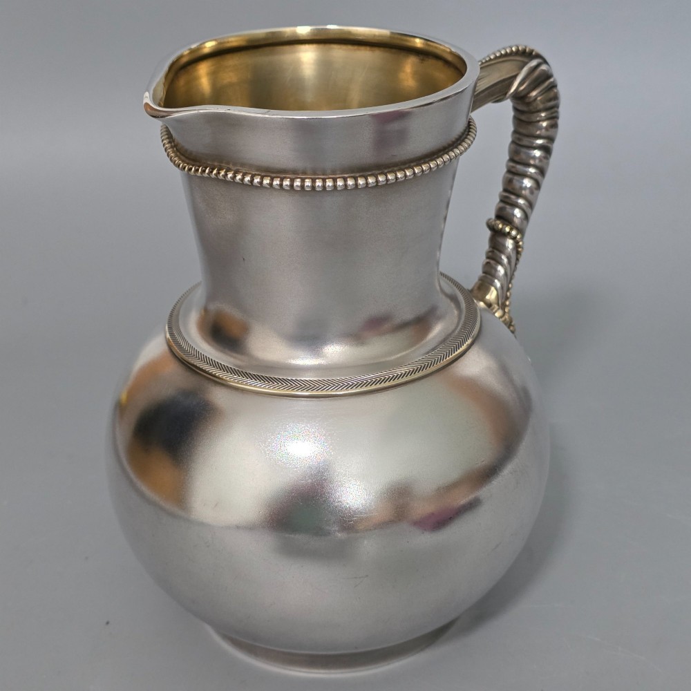 Large Elkington Water Pitcher Antique Victorian Silver Plate c1890 View XIV
