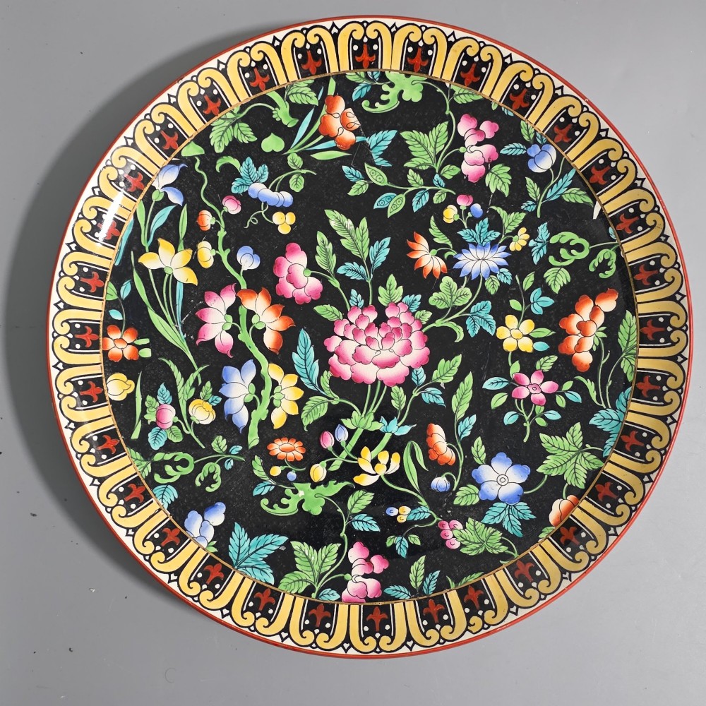 Large 38cm Minton Floral Charger c1920s