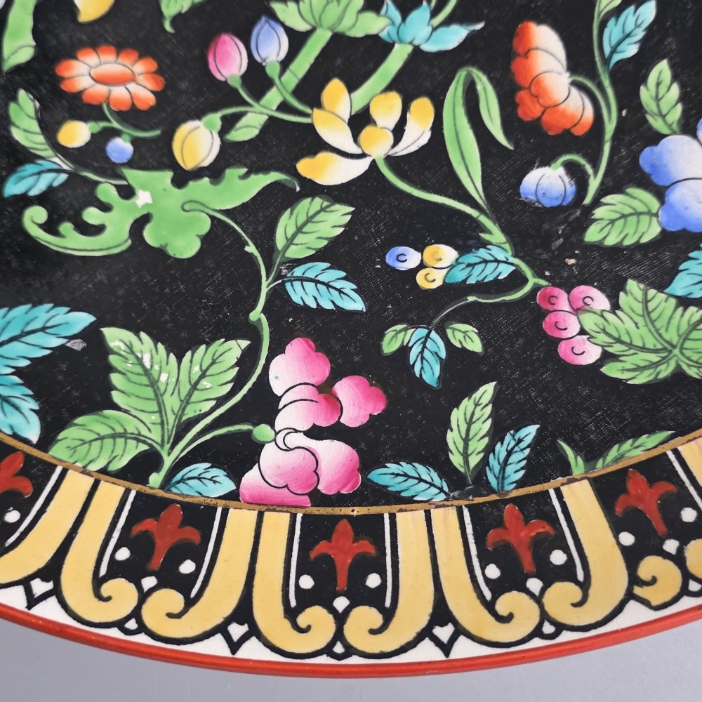 Large 38cm Minton Floral Charger c1920s View IV