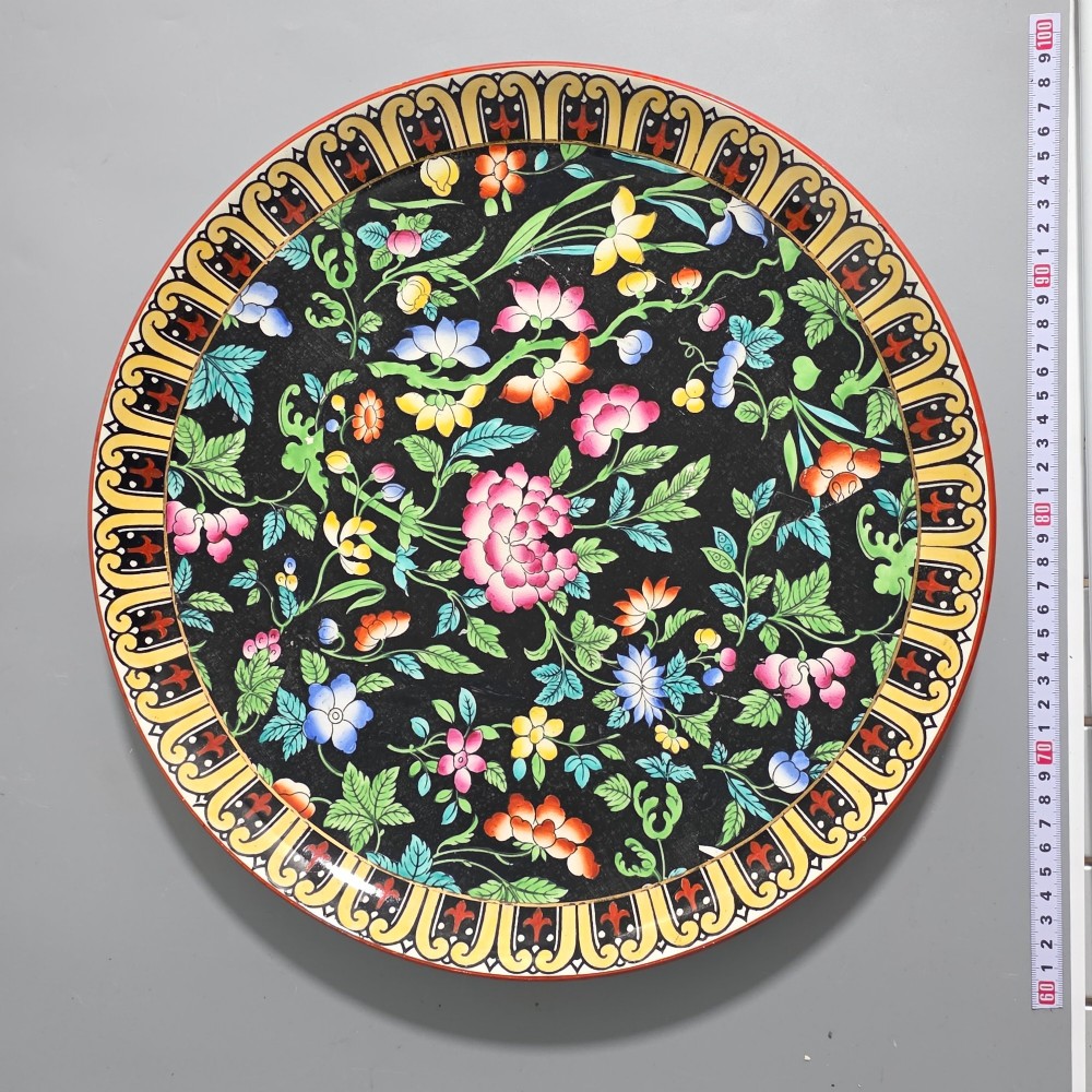 Large 38cm Minton Floral Charger c1920s View VI